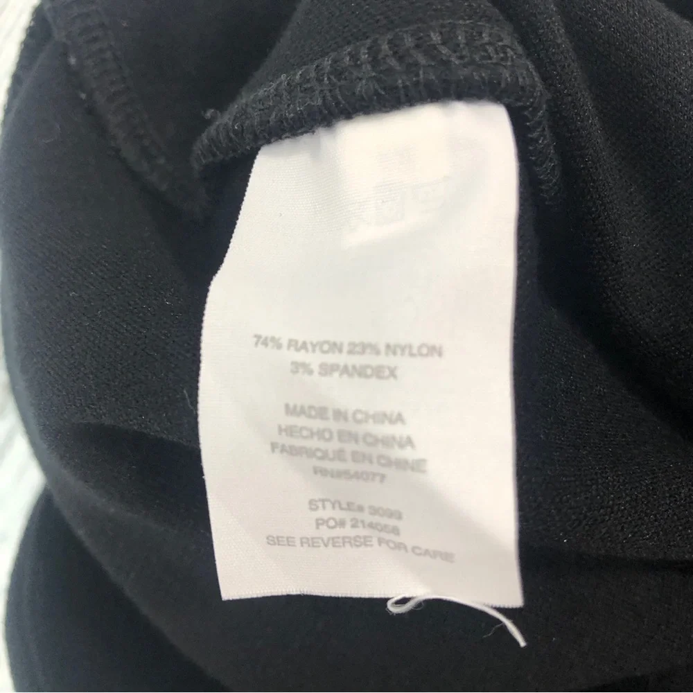 CAbi Black Overlay Professional Pencil Skirt 8